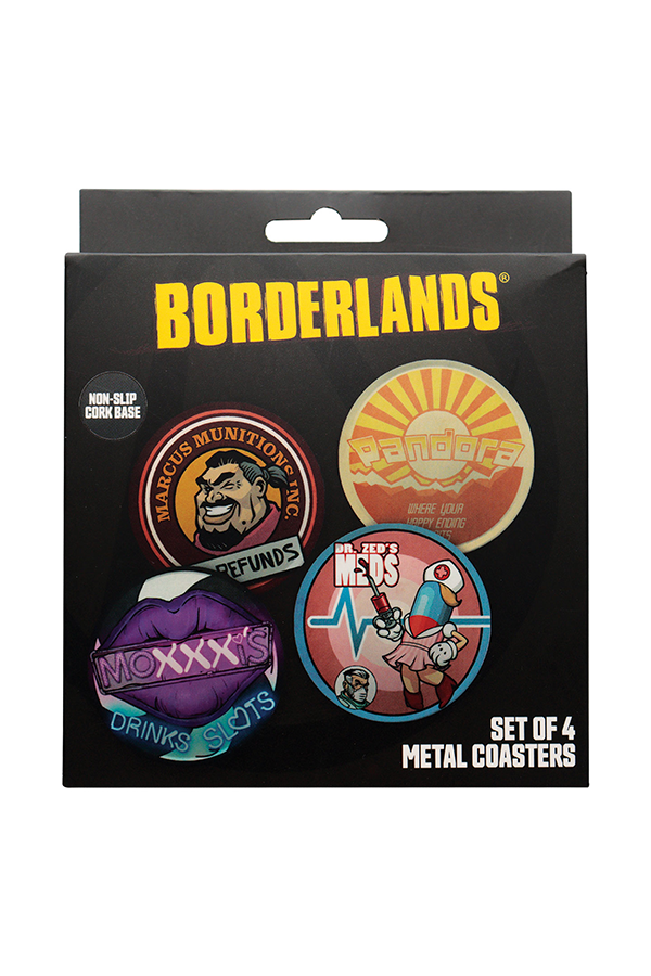 Borderlands 4-Pack Metal Coasters