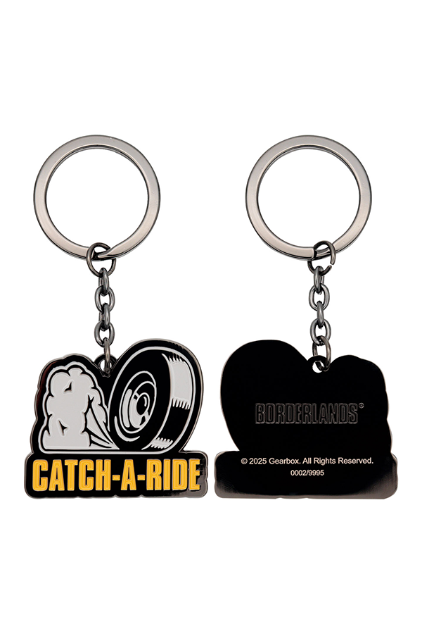 Borderlands Catch-A-Ride Metal Keychain