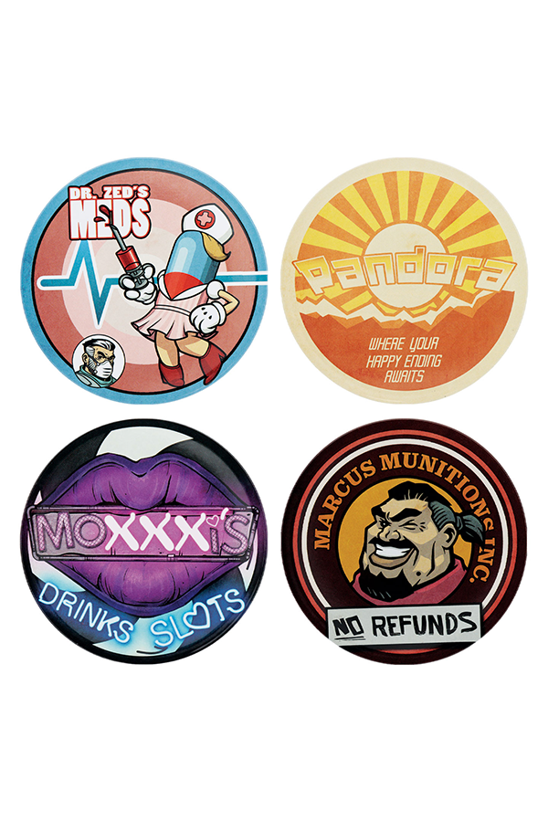Borderlands 4-Pack Metal Coasters