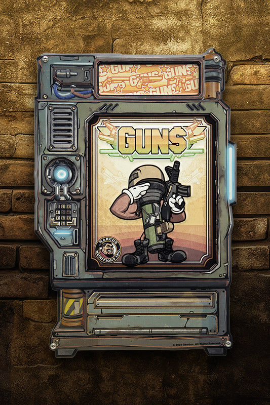 Borderlands GUNS Vending Machine Tin Sign