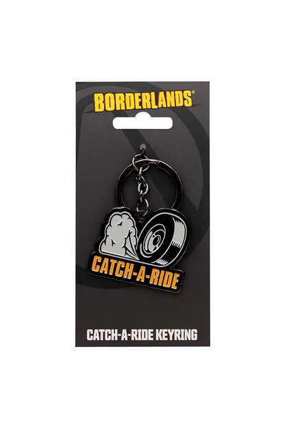 Borderlands Catch-A-Ride Metal Keychain